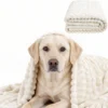 Washable Ribbed Pet Blanket