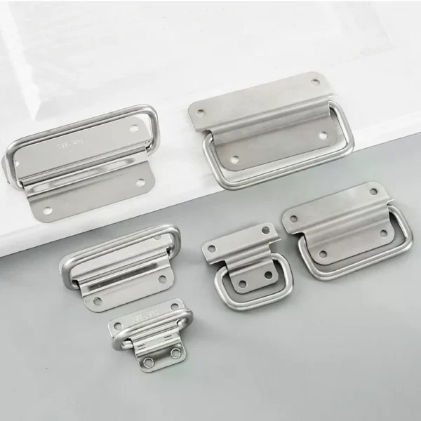 Cabinet Flight Case Solid Furniture Hardware Folding Handle For Tool Box Stainless Steel Drawer Wardrobe Easy Install