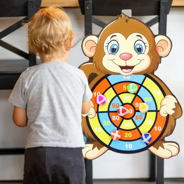 S3bee77c0f1584294bfba1212ad3f3fecA.webp Educational Games Dart Board Stickey Ball Dart Kid Toy Child Montessori Games Indoor Sports for Children Montessori Toys Gift