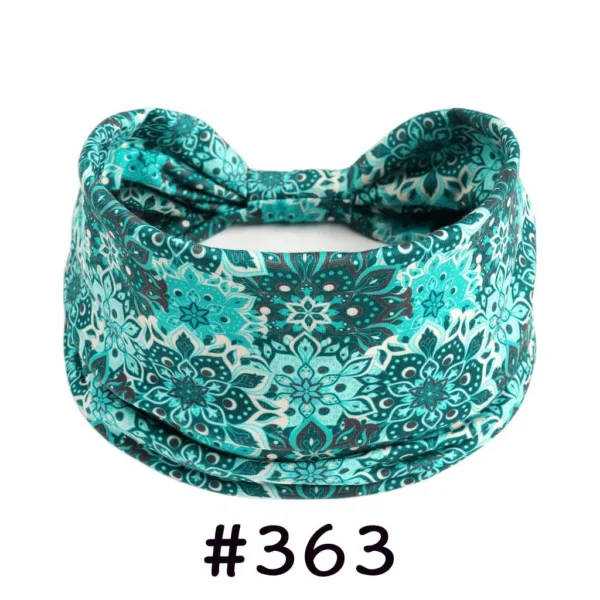 S3cbfa697d6db40d4b35cd4ad4c4213bch.webp Boho Headbands for Women Knotted Wide Headwrap Turban Yoga Workout Head Bands Stretch Hiarbands Cotton Bandana Hair Accessories