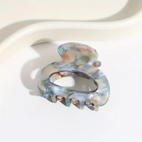 S3fa874af6155401d9d1215a18df56450Q.webp Elegant Sweet Small Oval Hair Claw Clip for Women Secure Grip Hair Accessories Ponytails Cute Hair Clips Sophisticated Style