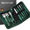 S4276ed83c27242e38d058c9c589247d2n.webp 6-9 Pcs Manicure Set With Leather Case Professional Foot And Face Care Tool Kits Stainless Steel Nail Clipper Sets Gift