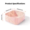 Collapsible Square Pet Travel Bowl