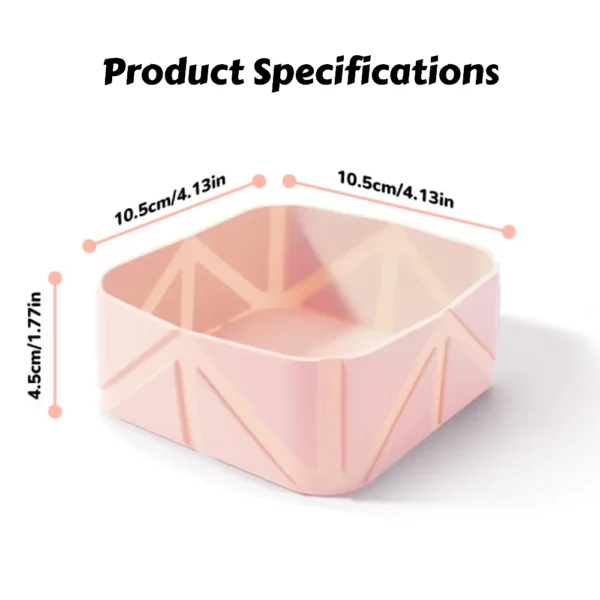 Collapsible Square Pet Travel Bowl