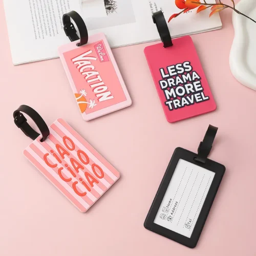 S465970a5b80149ca95247097ad4316b8q.webp Silicone Letter Cute Luggage Tag Travel Luggage Tags Name Address Lable Suitcase Tag Travel Bags Holiday Travel Accessories