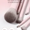 S46a38ff8b69f428a90ff4b90d37dc0f0l.webp Makeup Brush Set - Soft Synthetic Hair Brushes for Beauty Tools - Foundation Brush, Blush Brush, Eye Shadow Brush, Powder Puff