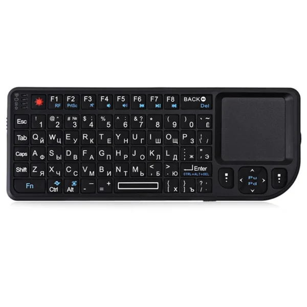 2.4G Wireless Keyboard With 7-color Backlight Touchpad Mouse And Flashligt- Portable Applicable- Perfect For PC Smart TV Box