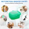 Pet Bath Brush with Shampoo Dispenser