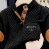 Men's Fashionable Hoodie Warm Material Solid Color Pattern Casual Wear for Autumn Winter Can Be Worn Outside or Inside