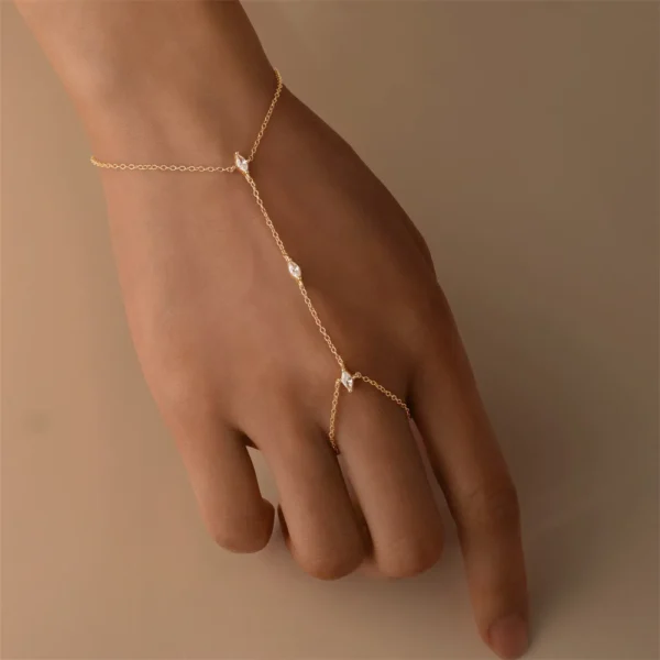 S4cf6b6bd5fe54bb0ba279ccb9e10fbd8Q.webp OEVAS Marquise Cut Moissanite Bracelets for Women S925 Silver Lab Diamonds Bracelets Fashion Ring Chain Fine Jewelry Wholesale