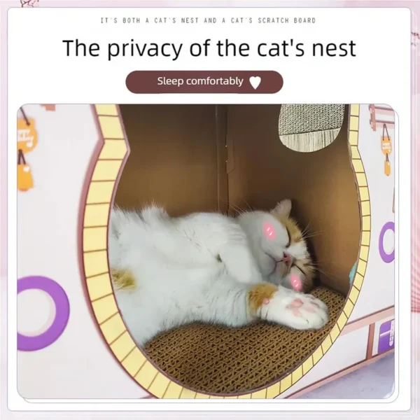 S4ee8aade488e49c0b1005bb73dc83bf0n.webp Cat litter, cat scratch board, integrated sofa, anti cat scratch box, cardboard box, house, cat toy, cat supplies