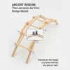 Wooden Beili Bridge Arch Bridge Construction Model DIY Kit Building Blocks Handmade Science Experiment Assembly Toys Kids Gift