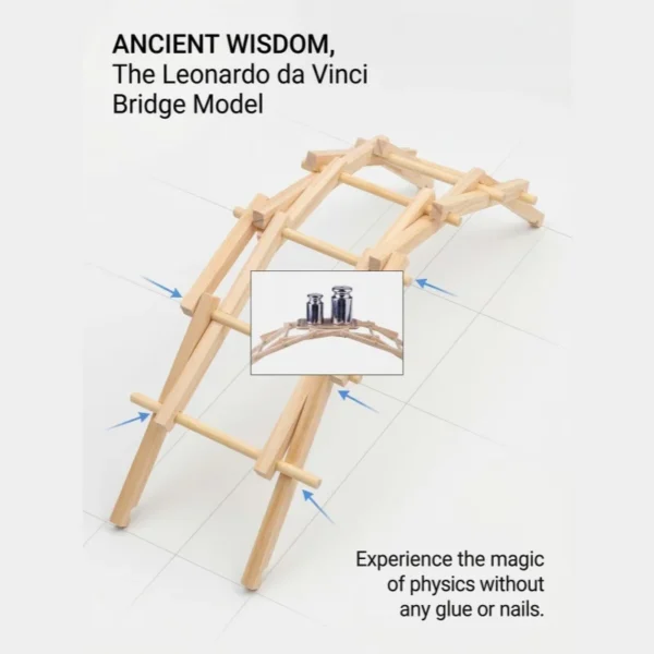 Wooden Beili Bridge Arch Bridge Construction Model DIY Kit Building Blocks Handmade Science Experiment Assembly Toys Kids Gift