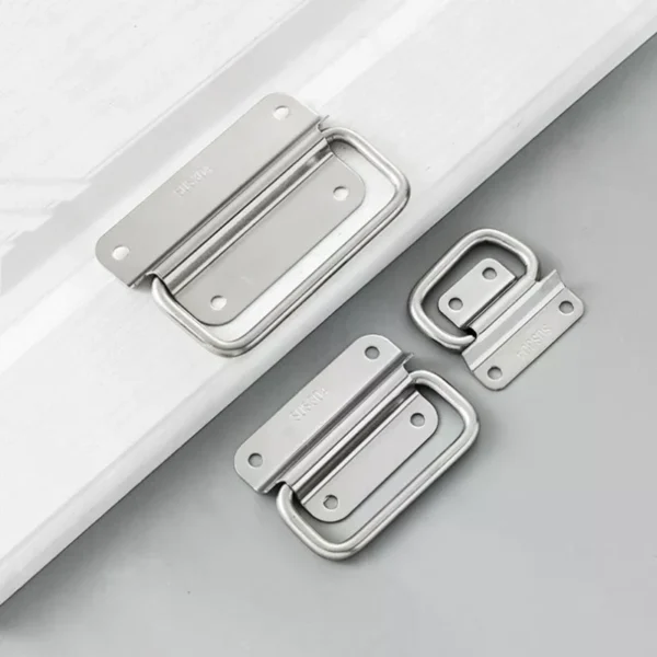 Cabinet Flight Case Solid Furniture Hardware Folding Handle For Tool Box Stainless Steel Drawer Wardrobe Easy Install