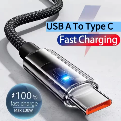 S513a7264aaa1419ca91eb56744deff28J.webp 0.25/1/1.5/2M USB C Fast Charging Data Cable With LED Digital Display USB To Type C Quick Charge Data Cords For iPhone Xiaomi 17