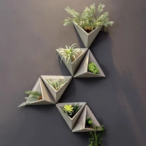 Wall Art Vases Aesthetic Decoration Home Vases Modern Room Design Figurines Jardiniere Ikebana Stem Holder Jardiniere Creative