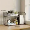 S53ca983a5b7f4cfaacfbf711823712ffC.webp Desktop Bookshelf Tiered Desk Organizer - Durable Bookshelf For Office, Student Desk Shelves Racks Storage Holders Organizer