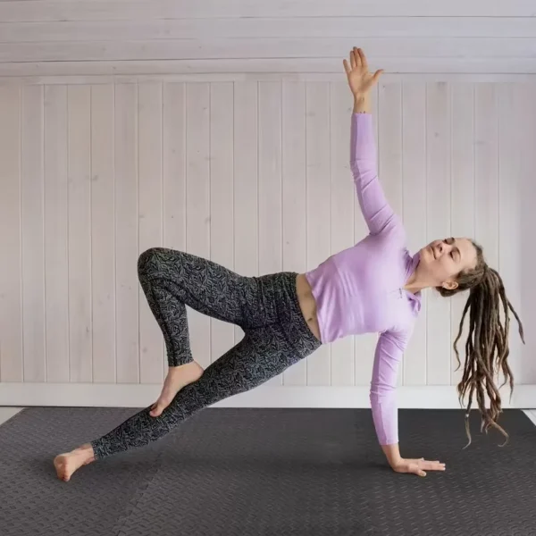 S54d4690a811048489f136327e3994ebdK.webp 30x30cm 16 Pcs Interlocking Yoga Mat Home Gym and Yoga Equipment Protective Mat EVA Foam Non Slip Flooring Indoor Fitness