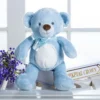 S565e62f24019447abb57f06baca2a2c5G.webp Super Cute Blue Bear Teddy Plush Toy 33CM High Quality Stuffed Animals for Girls Boys Baby Christmas Gift