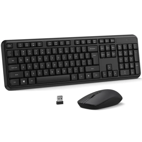 S59d21e29a6c84a54b3002c1e5c9bb98dc.webp 2.4G Wireless Keyboard Mouse Set 104 Keys Silent Keyboard 800-1600DPI Optical Mouse Ergonomic Office Computer for PC Laptop