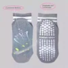 Grip Socks for Women, Non Slip Pilates Yoga Socks with Double Stripes Non Slip Socks for Workout, Ballet, Athletic Socks
