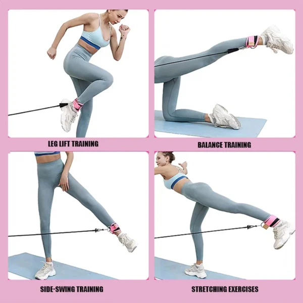 S5d116bd7c50448bc952e6eecfee4e703S.webp Ankle Straps Resistance Bands Set Fitness Workout Exercise Equipment Ankle Weight Yoga Elastic Fitness Band For Gym Man Woman