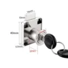 S5e47b51cd7c041688f5c6699e6a62366a.webp Cabinet Drawer Latch Locks Furniture Door Lock Hardware Desk Lock Wardrobe Cabinet Door Locks Bedside Bookcase Solid Lock