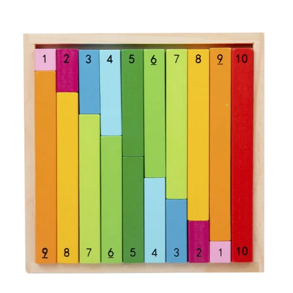 Wooden Montessori Teaching Aids Math Toys Color Fraction Sticks Kindergarten Early Education Learning Educational Toys For Kids