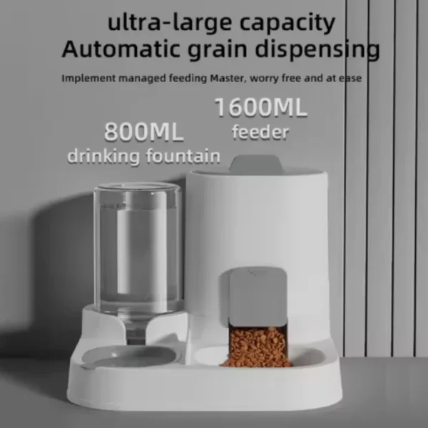 Cat Feeding Water Feeder Dog Bowl Cat Bowl Smooth Food and Water Supply Two-in-One Water Dispenser Cat Bowl Pet Supplies