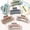 7 Piece Matte Square Hair Claw Clips – 3.4 in