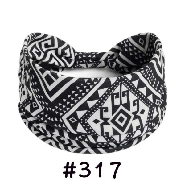 S6524910be9c54598b62a188779d264acn.webp Boho Headbands for Women Knotted Wide Headwrap Turban Yoga Workout Head Bands Stretch Hiarbands Cotton Bandana Hair Accessories