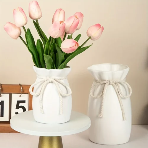 Plastic Vase Bohemian Style Home Decor European Vase, Used for Wedding, Dining Table, Living Room, Office, Bedroom Decoration