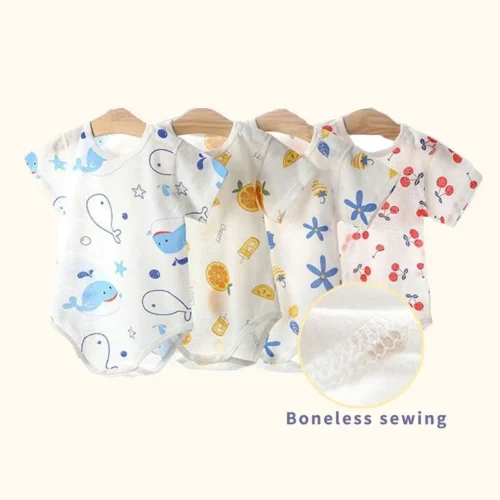S6766f3b4e5fe4338b43f3c726ec6340aW-3.webp Baby Romper Clothes Cotton Dresses For Newborns Cotton Boneless Suture Jumpsuit For Kids Bodysuit Newborns Baby Girl Boy Clothes