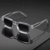 New Men Vintage Rectangle Frame Sunglasses Fashion Retro Sun Glasses Luxury Brand Design Glasses UV400 Eyewear Women Goggles