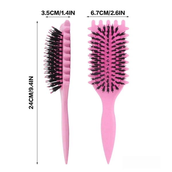 Salon Styling Curly Hair Styling Brush Curl Hair Brush for Combing and Shaping Men's and Women's Curls Reduce Pulling Tools