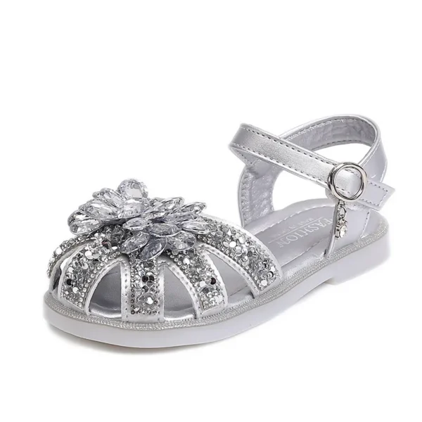 S6a09f510217a48c09cff14cabe7a78e4D.webp 2025 Children Sandals for Girls Summer New Fashion Korean Style Soft Bottom Anti-slippery Versatile Princess Cut-outs Shoes