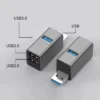 USB Hub 3 Ports High Speed USB Splitter Fast Data Transfer Portable Mini USB Extender for PC Computer Desktop Laptop USB A Hub