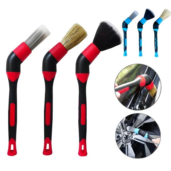 S6eece39cb36540bfa6c708e512029350z.webp Car Interior Detail Cleaning Brush Car Washing Brush Elbow Sweeping Tool Air Outlet Wheel Rim Washing Brushes Car Cleaning Tools