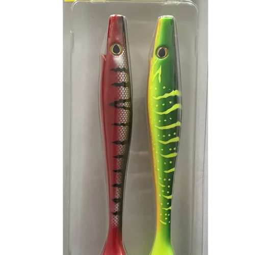 ESFISHING Big Fishing Lure 200mm Hog Shad Sea Fishing for Pike Trout Perch Soft Baits Saltwater Leurres Souple Swimbait