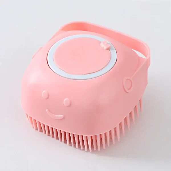 Pet Bath Brush with Shampoo Dispenser