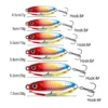 8Pcs Metal Fishing Lure 7g/10g/15g/20g/25g/30g Slow Sinking Fishing Jigs 3D Eyes Laser Fishing Bait with Sharp Hooks for Fishing