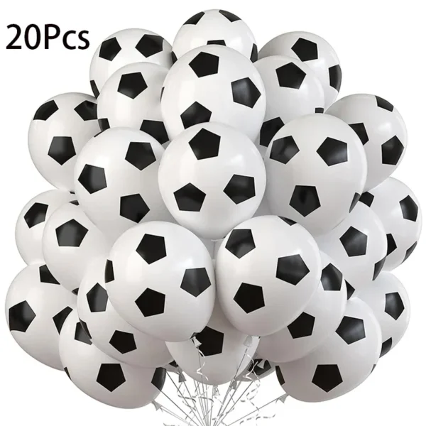 12/20 Pcs 12-Inch Football Balloons - Latex Decor for Birthday Parties, Football Park/Game Events - Sports Theme Balloons for Ea