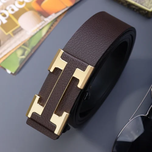 S718b3fb924524266a734b2a3e411dab9s.webp Men's Fashionable Work Business Belt with Metal Automatic Buckle Durable Daily Use Perfect Gift Choice