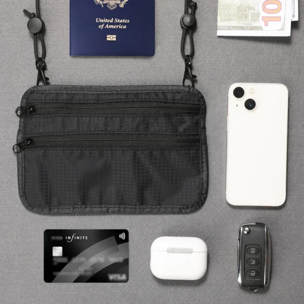 Passport Holder with RFID Blocking Slim Wallet for Travel Easy to Conceal Travel Pouch for Men & Women