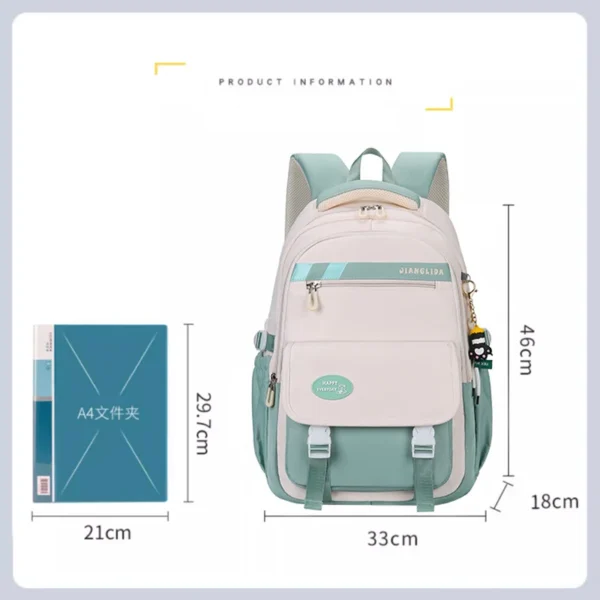 S73378f7786824fff80fdae14757f4e4fh.webp Backpack Children School Bag Back Pack For Boy Girl Kid Child Teenager Class Schoolbag Primary High Bookbag Female Women Teens