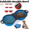 Collapsible Double Pet Travel Bowls