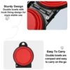 Collapsible Double Pet Travel Bowls
