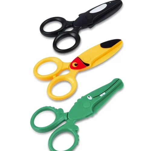 S7aab3ad32b0b406fa20e64782c6c35cbz.webp Preschool Training Scissors,Children Safety Pre-School Safety Scissors Art Craft Scissors