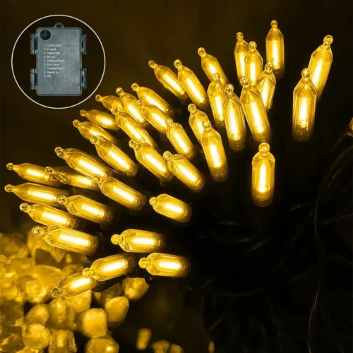 S7ab3647056d246768771c594153d7fbfn.webp Decorative Christmas String Lights Battery Box Mini Bulb Warm White Multicolor 8 Effects Waterproof IP54 Rating Patio Decor XL