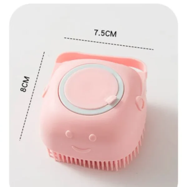Pet Bath Brush with Shampoo Dispenser